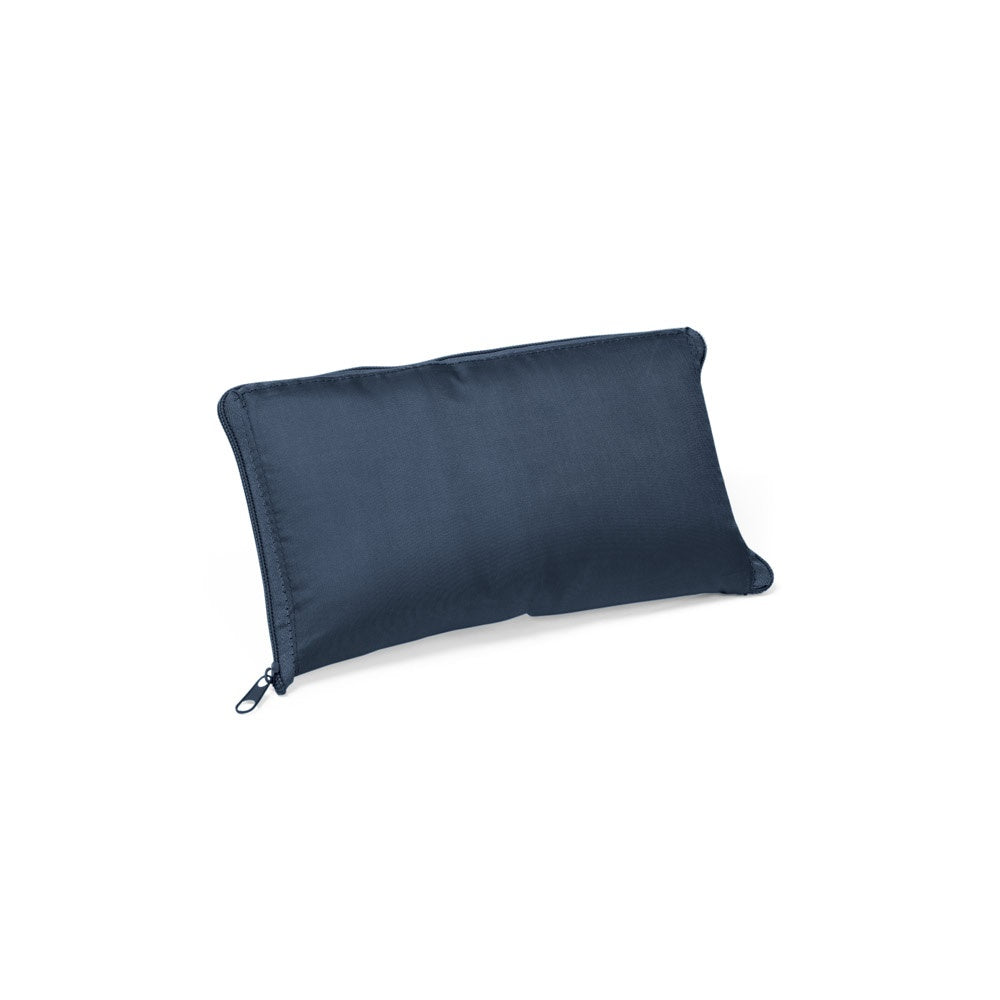 MAYFAIR promotional cooler bag in navy blue (detail view) with custom logo branding