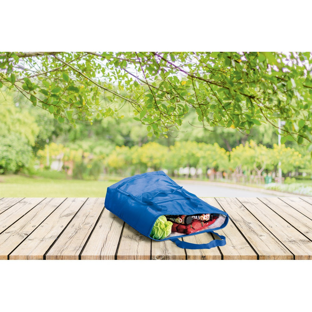 MAYFAIR promotional cooler bag with custom logo branding