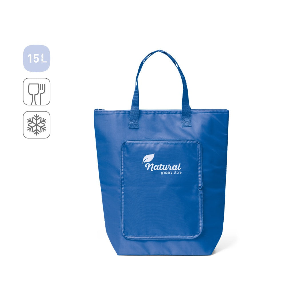 MAYFAIR promotional cooler bag (complete set view) with custom logo branding
