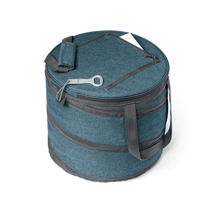 COAST promotional cooler bag in blue (detail view) with custom logo branding
