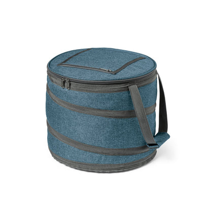 COAST promotional cooler bag in blue with custom logo branding