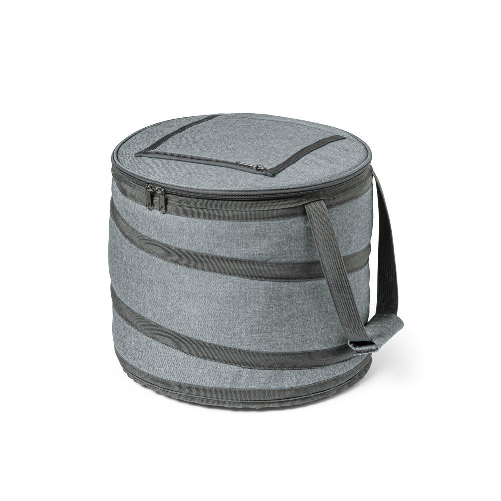 COAST promotional cooler bag in grey with custom logo branding