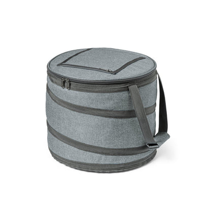 COAST promotional cooler bag in grey with custom logo branding