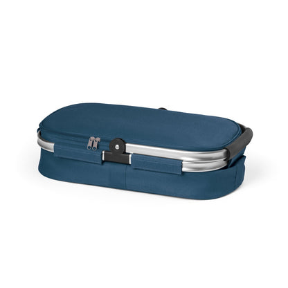 BASKIT promotional picnic item in blue (detail view) with custom logo branding