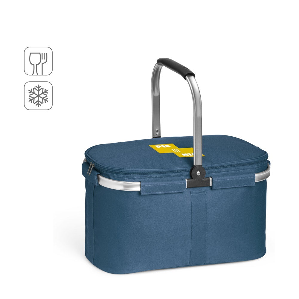 BASKIT promotional picnic item (complete set view) with custom logo branding