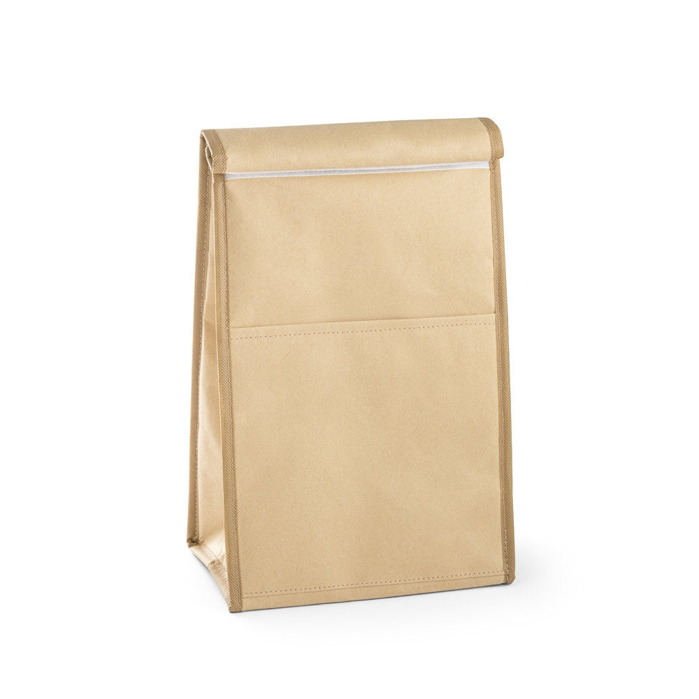 YORK promotional cooler bag in natural with custom logo branding