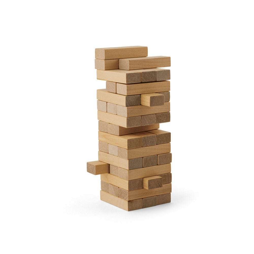 FLIK promotional game in light natural (detail view) with custom logo branding