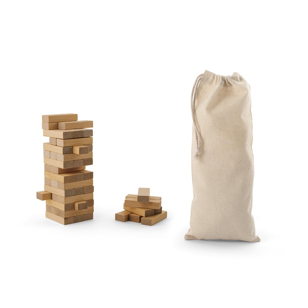 FLIK promotional game in light natural with custom logo branding