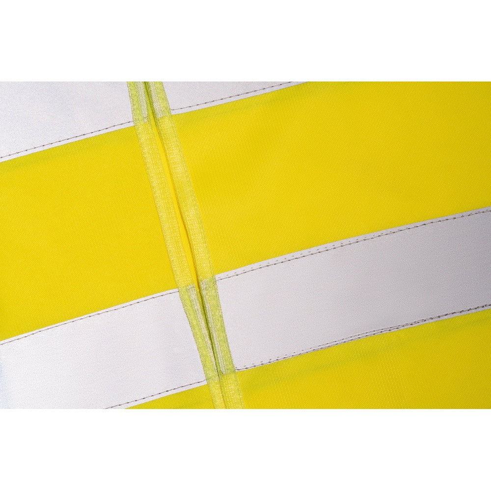 YELLOWSTONE promotional hi-vis safety item in yellow (detail view) with custom logo branding