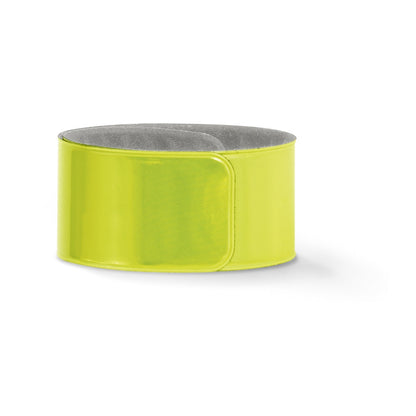 RAFAEL promotional hi-vis safety item in yellow (detail view) with custom logo branding