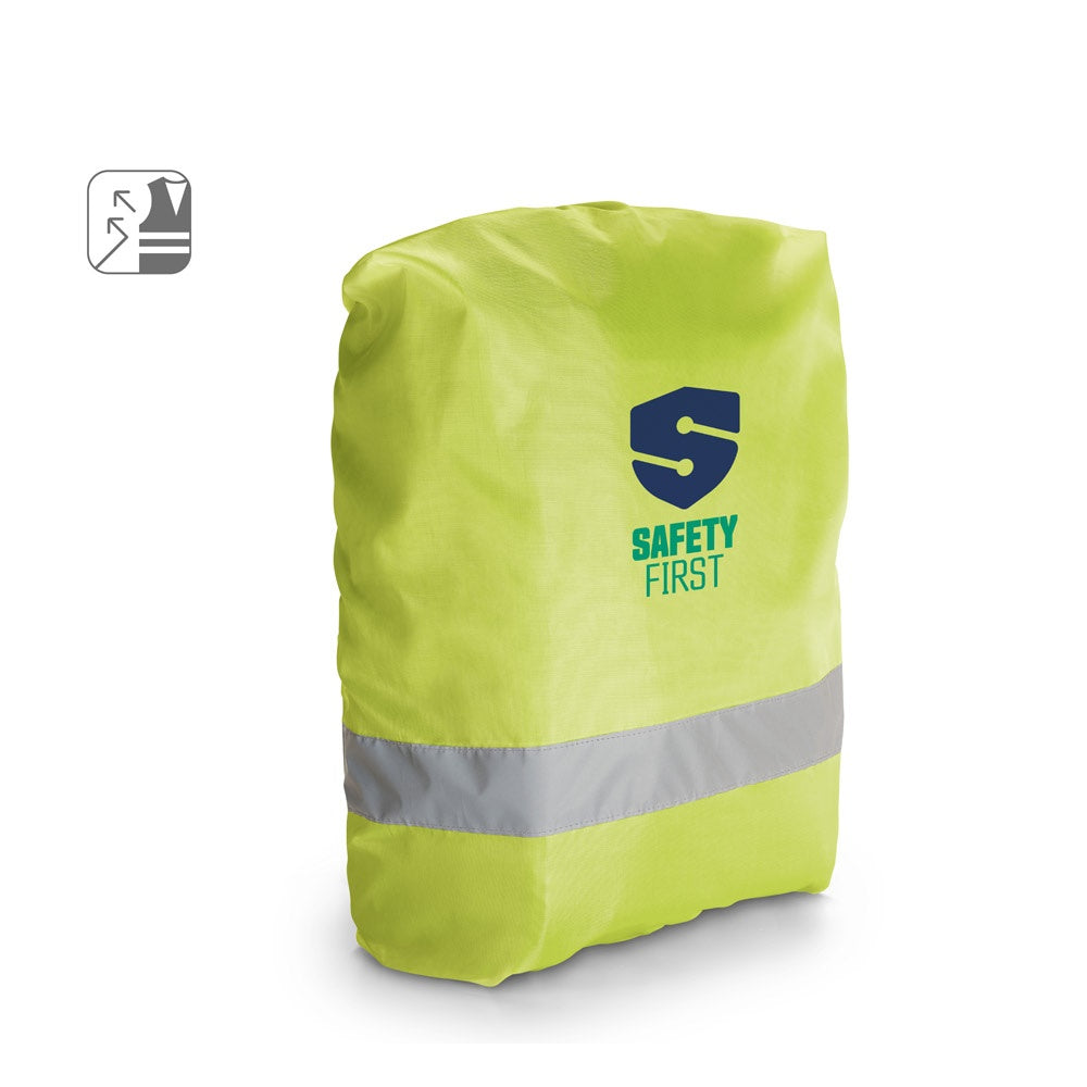 ILLUSION promotional hi-vis safety item (complete set view) with custom logo branding