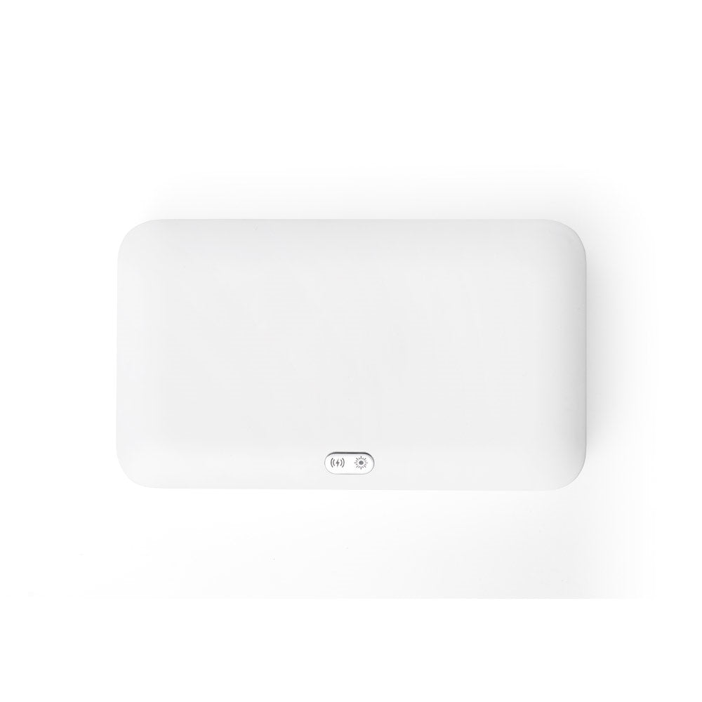 BACTOUT promotional personal care item in white (detail view) with custom logo branding