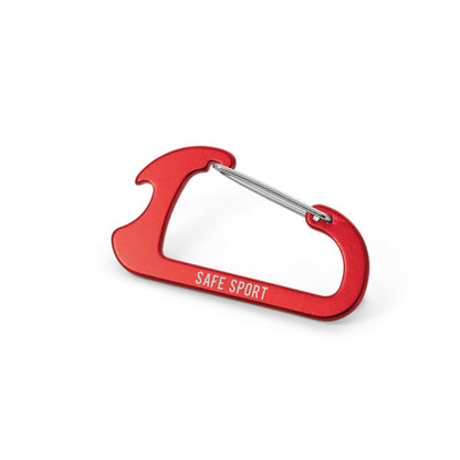 CLOSE promotional event giveaway in red with custom logo branding