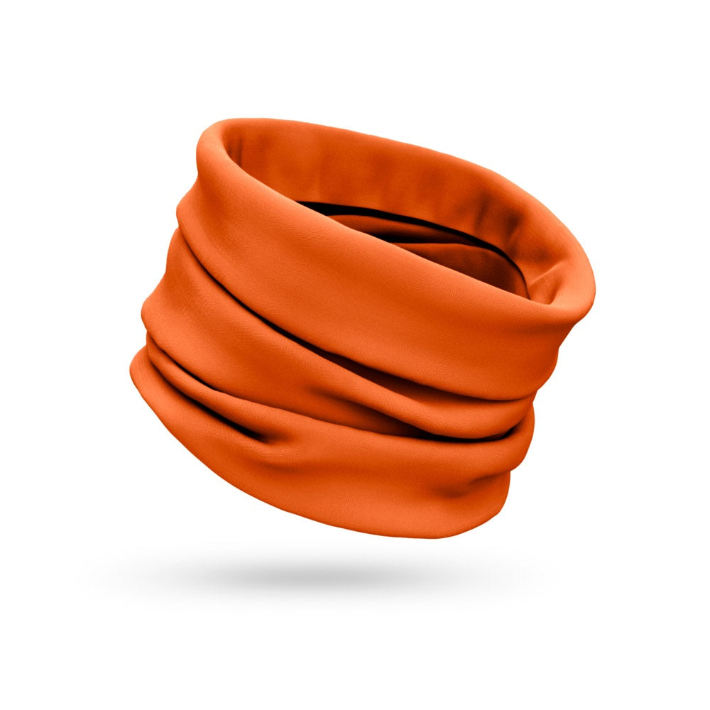 CHARLOTTE promotional apparel accessory in orange (detail view) with custom logo branding