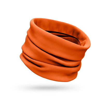 CHARLOTTE promotional apparel accessory in orange (detail view) with custom logo branding