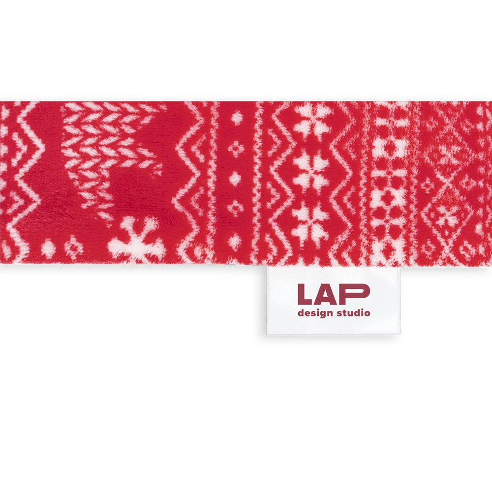 LAPONIA promotional home textile in red with custom logo branding