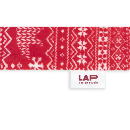 LAPONIA promotional home textile in red with custom logo branding