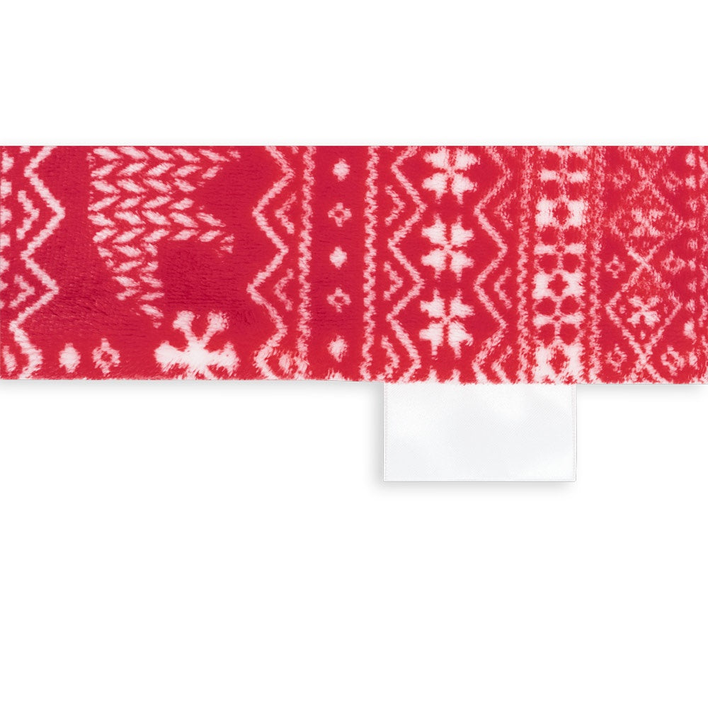 LAPONIA promotional home textile in red with custom logo branding