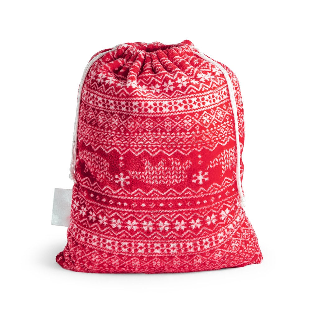 LAPONIA promotional home textile in red with custom logo branding
