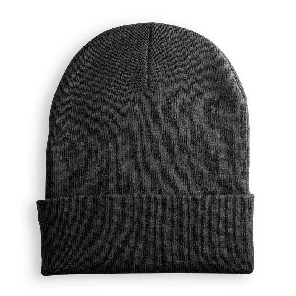 CARL promotional apparel accessory in black (detail view) with custom logo branding