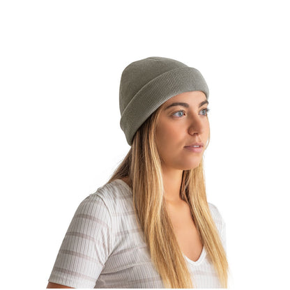 CARL promotional apparel accessory in light grey (detail view) with custom logo branding