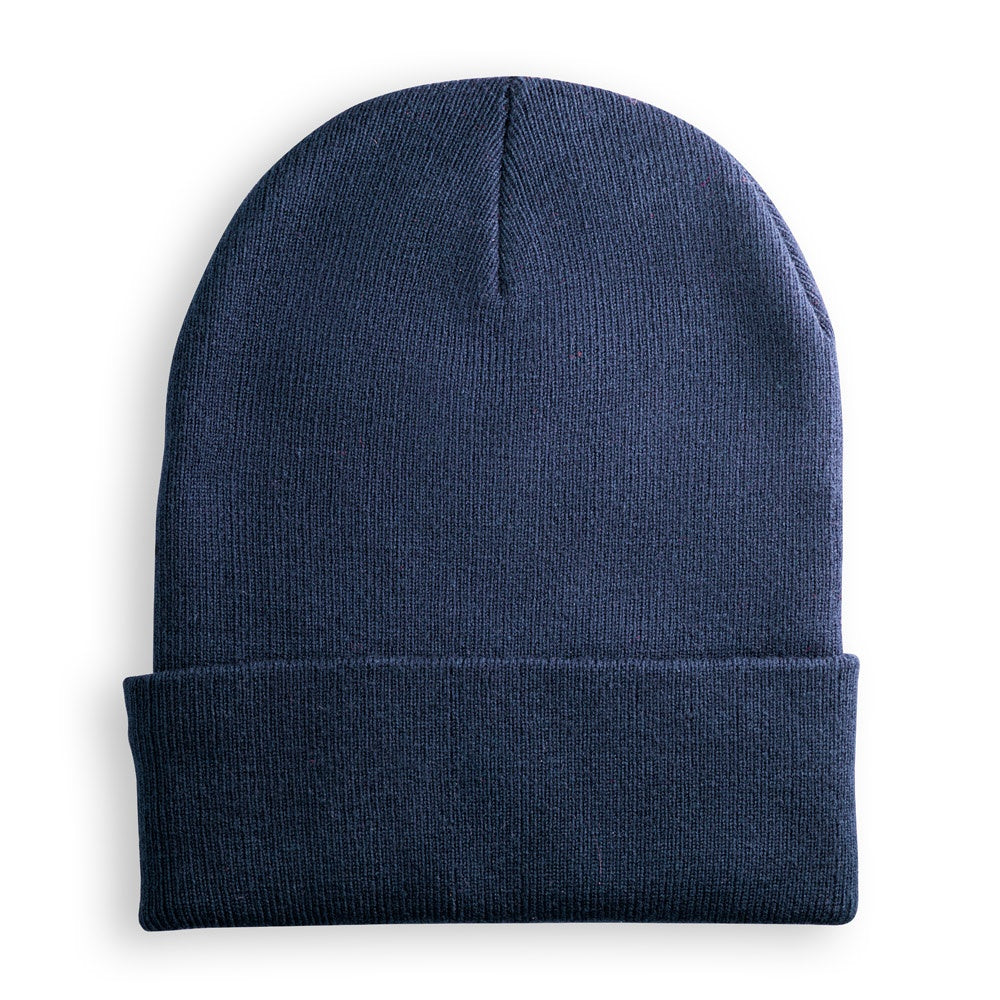 CARL promotional apparel accessory in navy blue (detail view) with custom logo branding