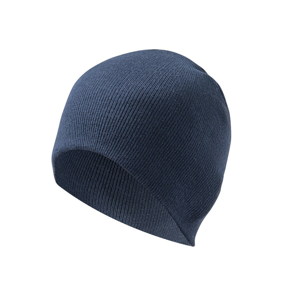 HAWK promotional apparel accessory in navy blue (detail view) with custom logo branding