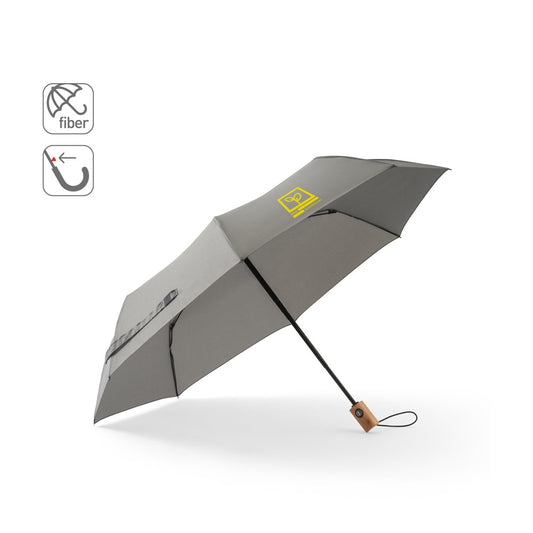 RIVER promotional umbrella (complete set view) with custom logo branding
