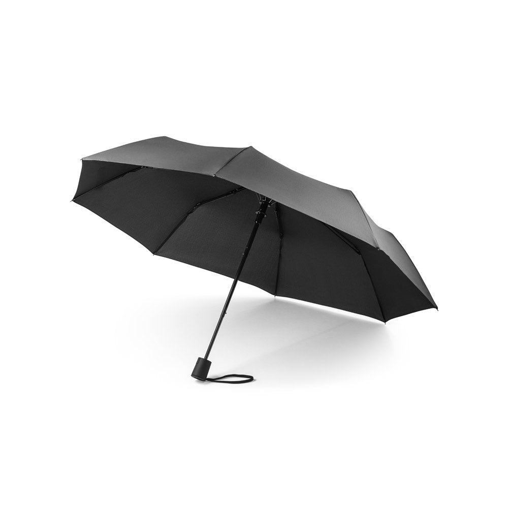 CIMONE promotional umbrella in black with custom logo branding