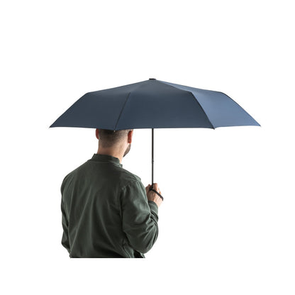 CIMONE promotional umbrella in blue (detail view) with custom logo branding