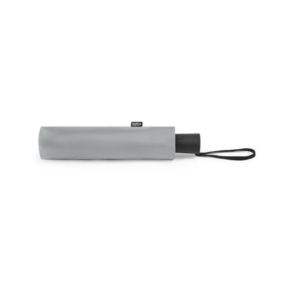 CIMONE promotional umbrella in light grey (detail view) with custom logo branding