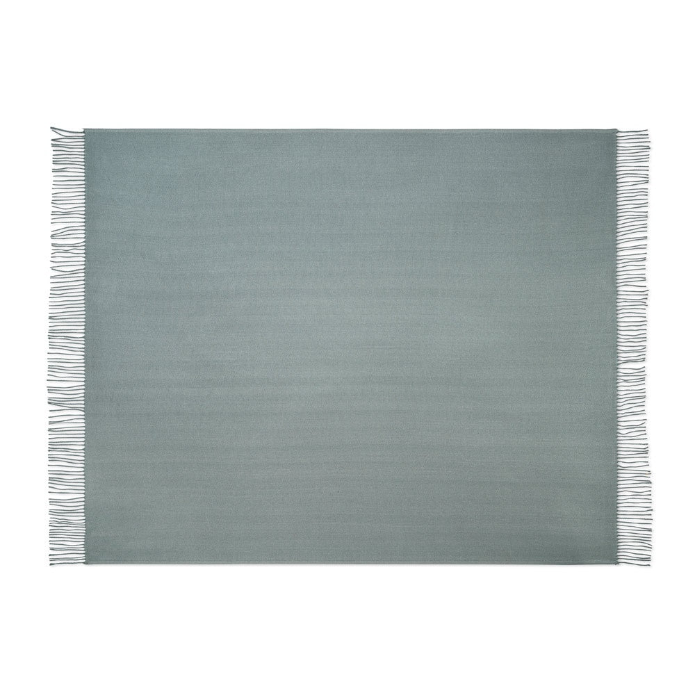 SMOOTH promotional home textile in grey (detail view) with custom logo branding