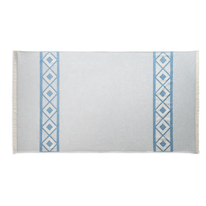 MALEK promotional home accessory in blue (detail view) with custom logo branding