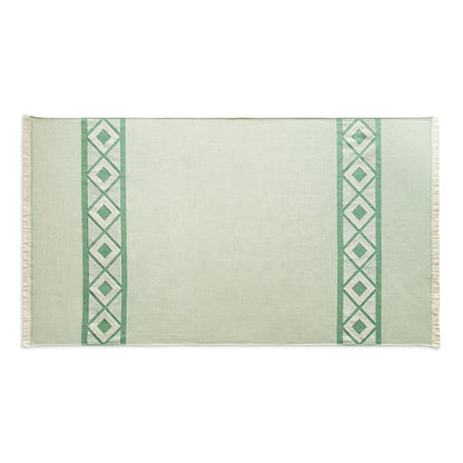 MALEK promotional home accessory in green (detail view) with custom logo branding