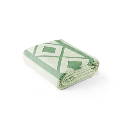 MALEK promotional home accessory in green (detail view) with custom logo branding