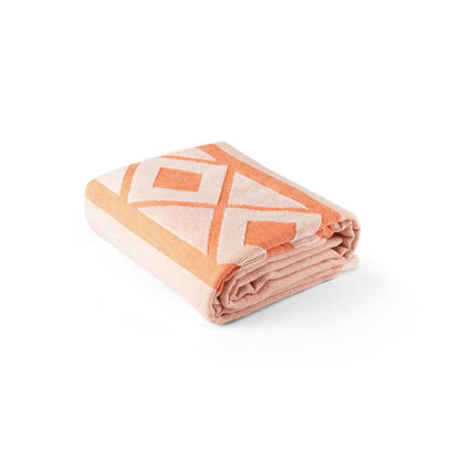 MALEK promotional home accessory in orange (detail view) with custom logo branding