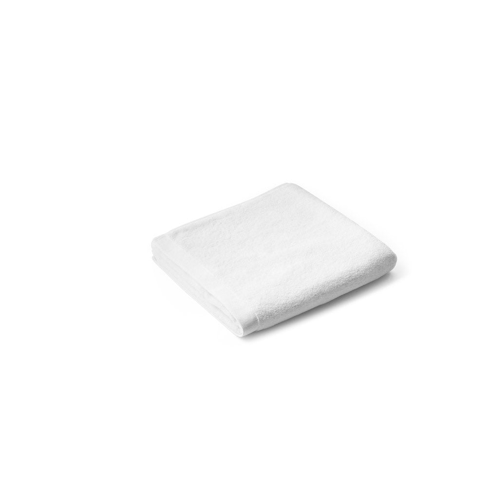 BARDEM S promotional home accessory in white (detail view) with custom logo branding