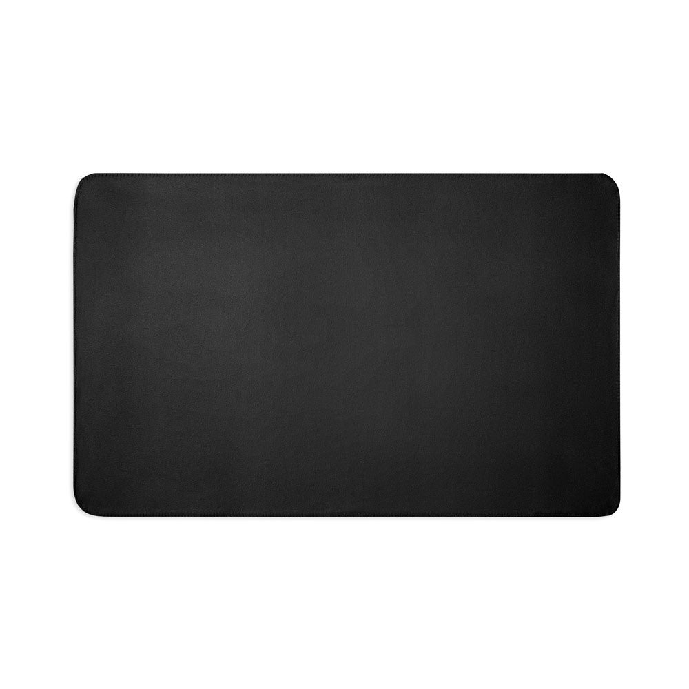 SULENA promotional home textile in black (detail view) with custom logo branding
