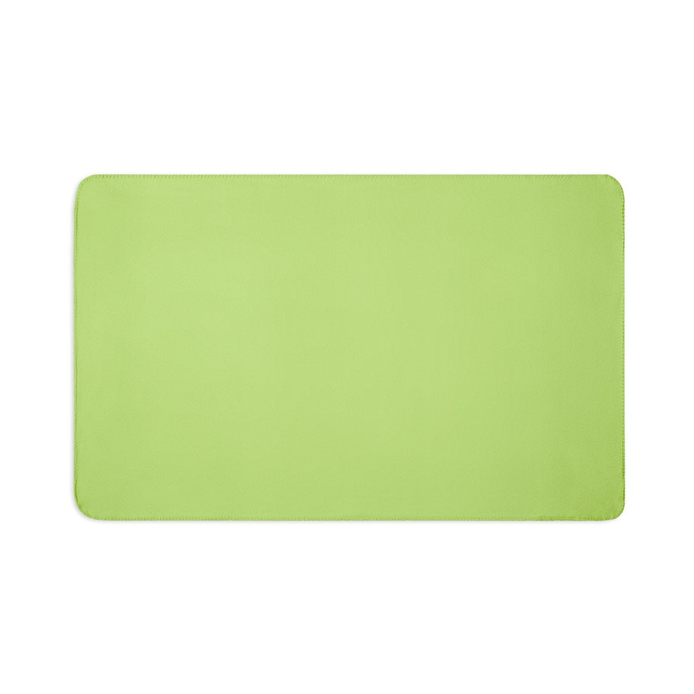 SULENA promotional home textile in light green (detail view) with custom logo branding