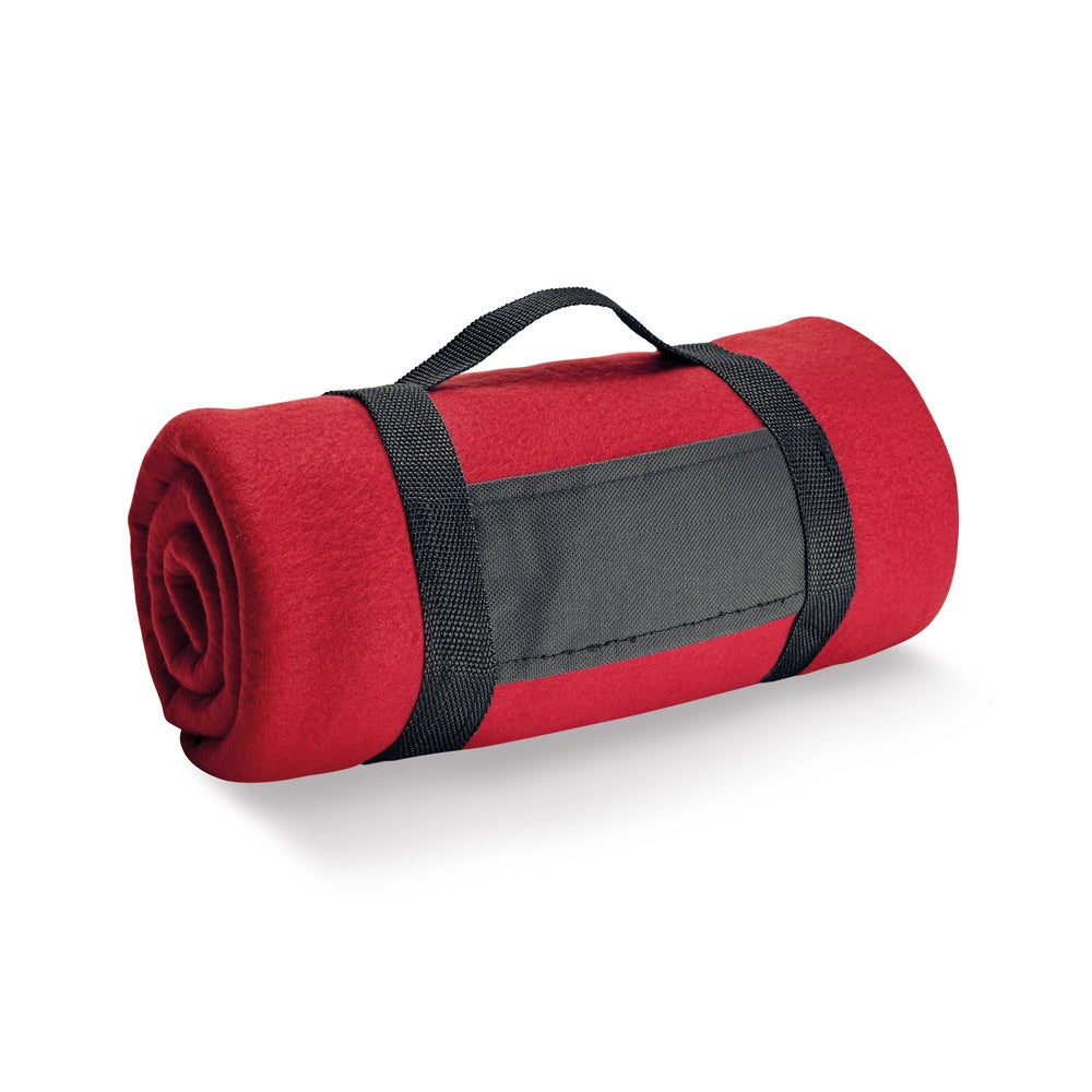 THORPE promotional home textile in red with custom logo branding