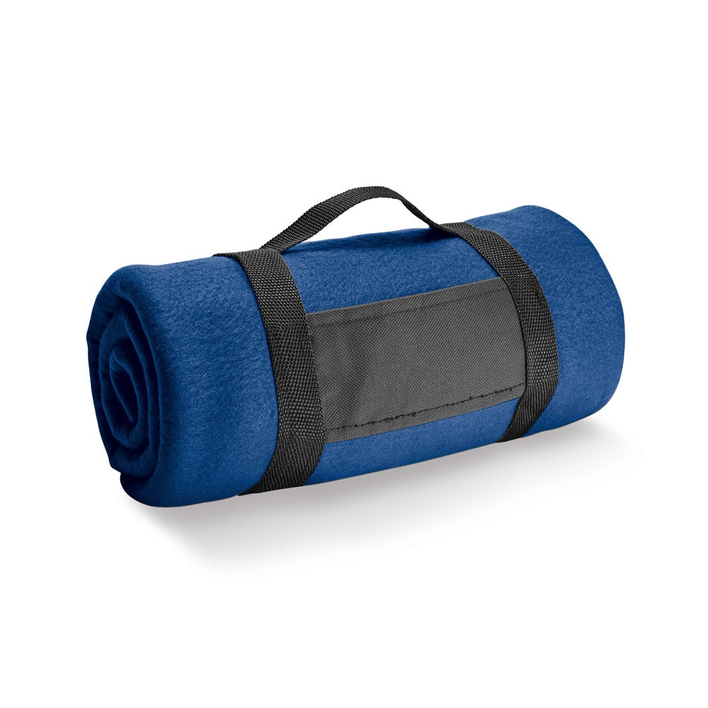 THORPE promotional home textile in royal blue with custom logo branding