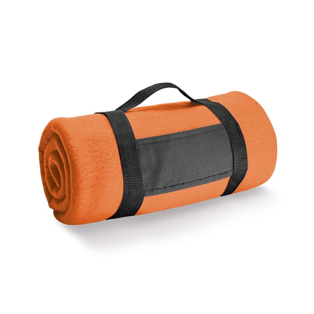 THORPE promotional home textile in orange with custom logo branding