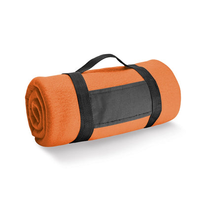 THORPE promotional home textile in orange with custom logo branding