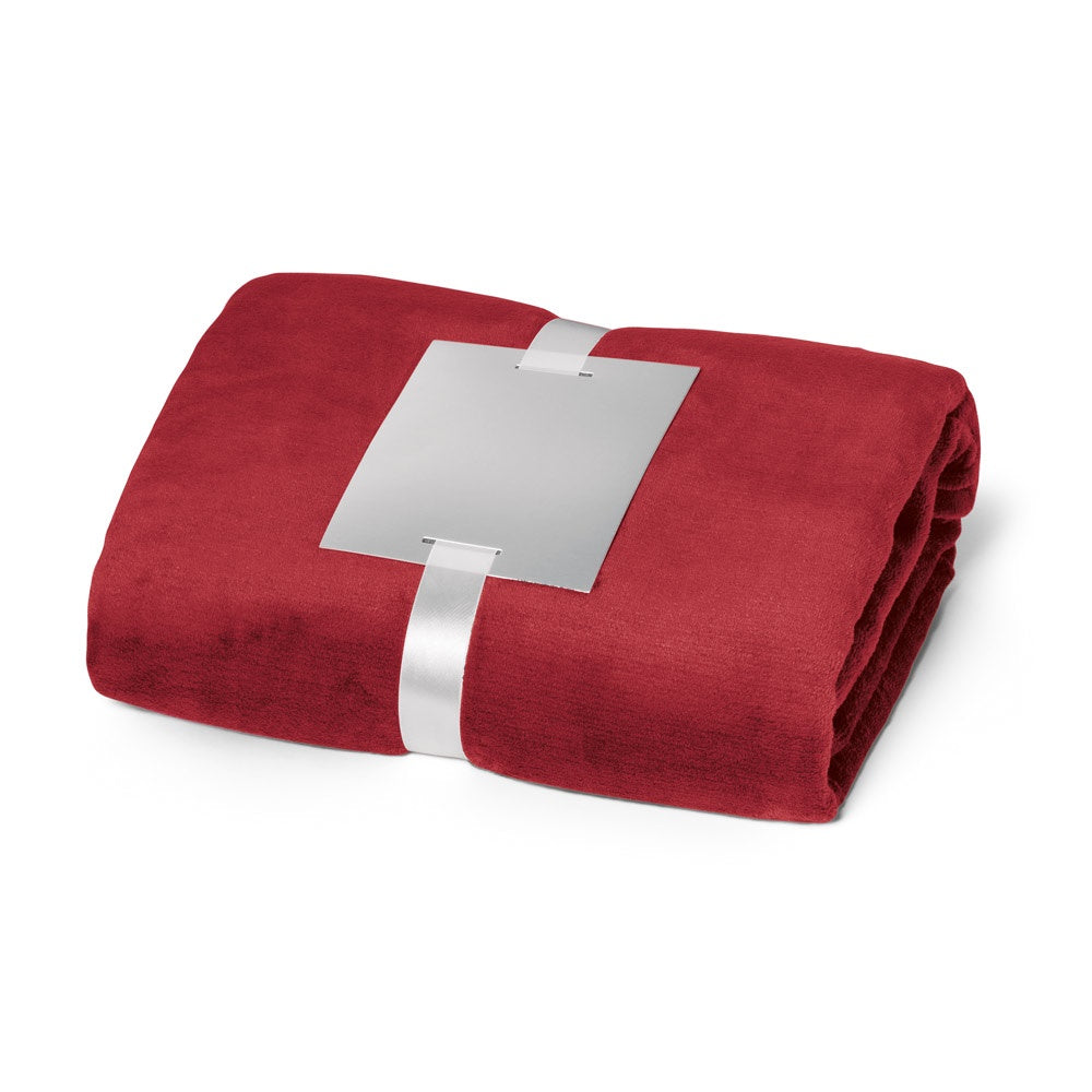 DYLEAF promotional home textile in burgundy with custom logo branding