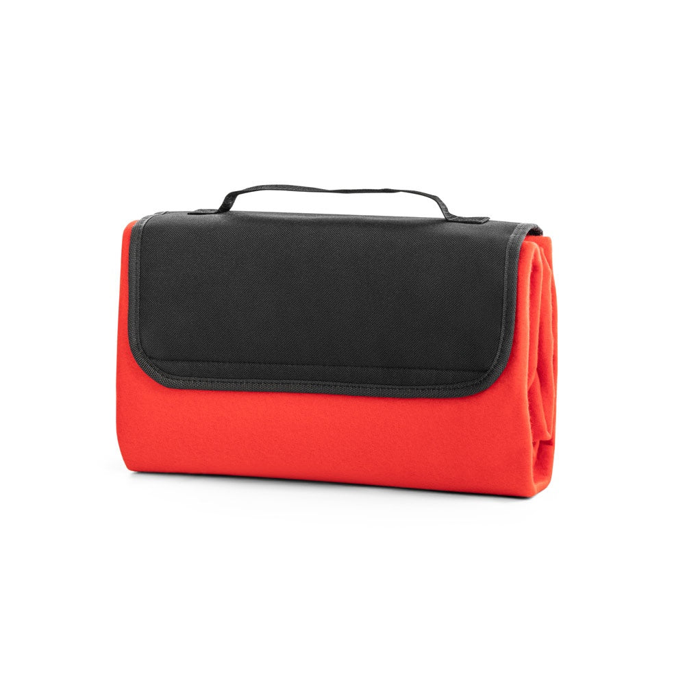 RILEY promotional home textile in red with custom logo branding