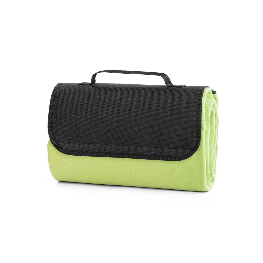 RILEY promotional home textile in light green with custom logo branding