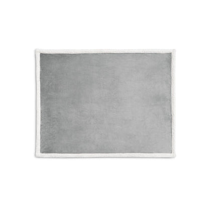 HEIDEN promotional home textile in grey (detail view) with custom logo branding