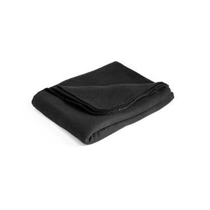 GALLIOT promotional home textile in black with custom logo branding