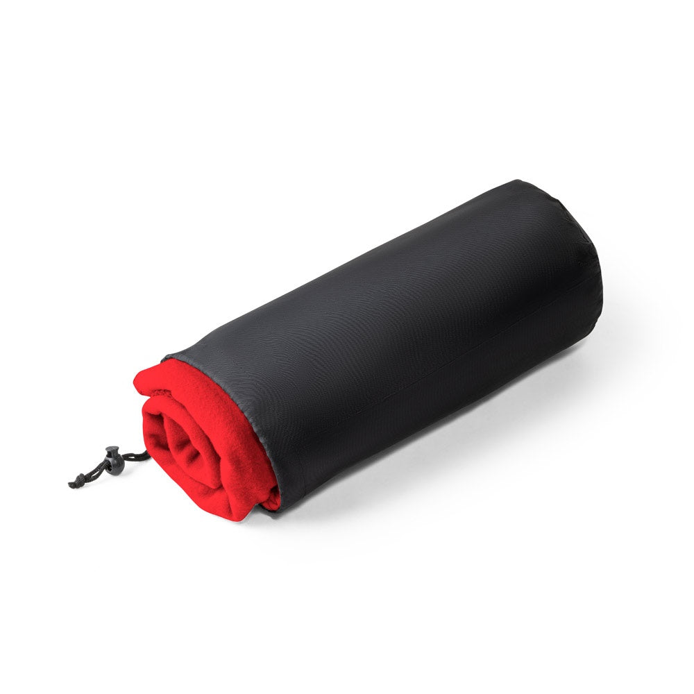 GALLIOT promotional home textile in red with custom logo branding