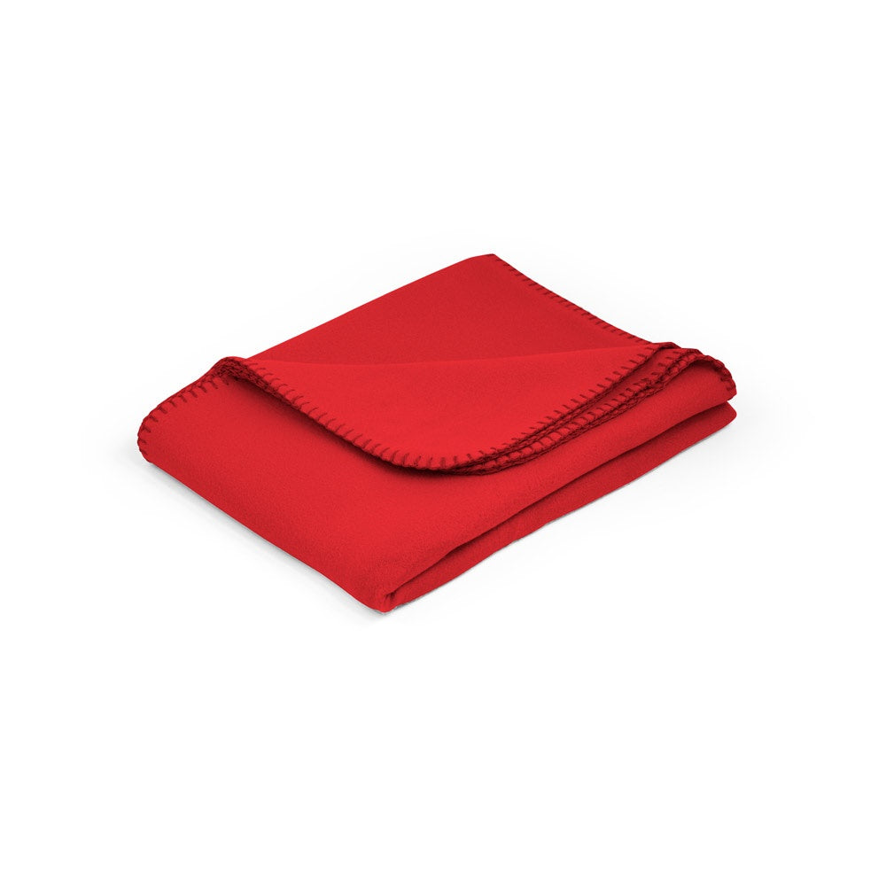 GALLIOT promotional home textile in red with custom logo branding